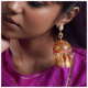 Alhambra Jhumkas Gold color