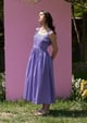 Samara Midi Dress Purple color