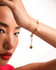 Dainty Linked Pearl Bracelet White color