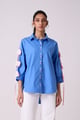 Fleur Shirt French Blue color