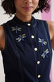 Mylah Dress Navy Blue color