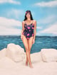 Padma One Piece Swimsuit Black color