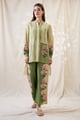 Ravya Embellished Co-Ord Set GREEN color