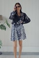 Carmel Sequin Mini Dress Blue color