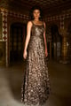 Gold Sequin Gown Brass color