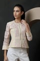 Geri Structured Jacket Cream color