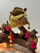 Jugni-Handbag Gold/Pink color