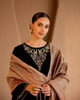Black Bronze Dupatta Beige color