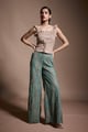 Sequin Lace Pant Seafoam Seafoam color