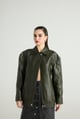 Lord - Statement Leather Bomber Olive color