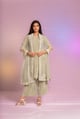 Pista Green Pearl Kurta Set Green color