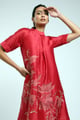 Rubia - Pentagon Short Dress Red color