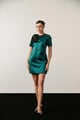 Bow Dress Green color