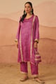 Raas Bandhej Phiran Set with Potli Pink color