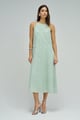 A-Line Dress All-Over Jaquard Light Green color