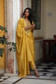 Guldasta Heritage Suit Set Mustard color