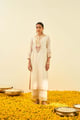 Arisah- Straight Long Kurta with Palazzo Daisy Ivory color
