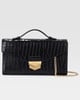Aida Clutch Black Croc color