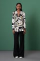 Beru Embroidered Blazer Black/White color