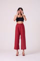 Clyde Linen Pants Red color