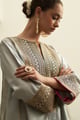 Abeer Kurta Set Grey color