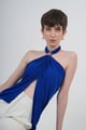 Blueprint Draped Top Blue color