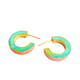 Circe Hoops- Small Blue/Green color
