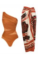 Carmine Sarong Brown color