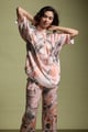 Earthen Leaf Print Pant Earth Multi color