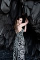 Signature B&W Sequin Gown Black/White color