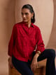 Red Blossom Shirt Red color
