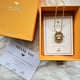 Gemini Zodiac Tablet Reversible Necklace with Pearl Grey color
