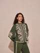 Eloise Embroidered Top Green color
