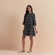 Black Embroidered Dress Black color