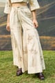 Live Leafy Sharara Pants Beige color