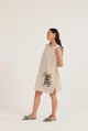 Tora Short Dress Beige color