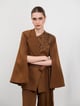 Sienna Wrap Cape Brown color