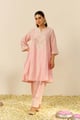 Aiza - Short Chauga with Salwar Blush Pink color
