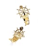 Anchor Key Half Hoops Gold color