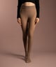 Sheer Fur Stockings Beige color