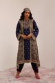 Kaashni A-Line Kurta Set Indigo/Purple color