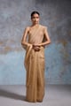 Arista Organza Gold Sarees Gold color