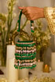 Janvika Green (Potli) Green color