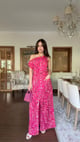 Paradiso Pink One-Shoulder Column Dress Pink color