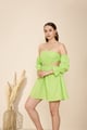 Zinnia Dress Neon Green color