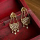 Mahira Long Chain Earrings Gold/Pink color