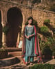 Turquoise Gota Patti Kurta Set Turquoise color