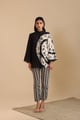 Naqsh Embellished Co-Ord Set Black/White color