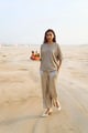 Mirror Sequin Pant Grey color