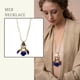 Mer Necklace White/Blue color